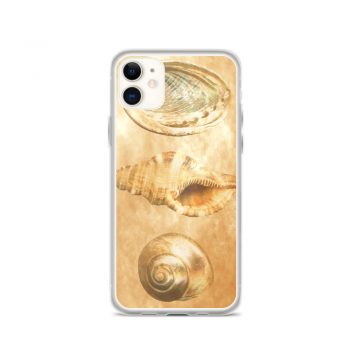 iPhone Phone Case Cover Sea Shells Seashells Ocean Beach Beige Sand Art Print Old Antique Vintage