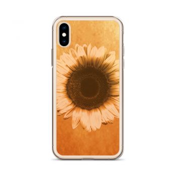 iPhone Phone Case Cover Sunflower Flower Art Print Old Antique Vintage Beige Yellow Brown Gold