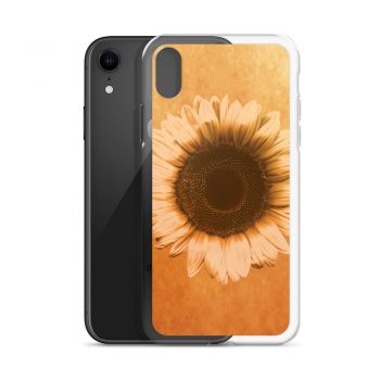 iPhone Phone Case Cover Sunflower Flower Art Print Old Antique Vintage Beige Yellow Brown Gold