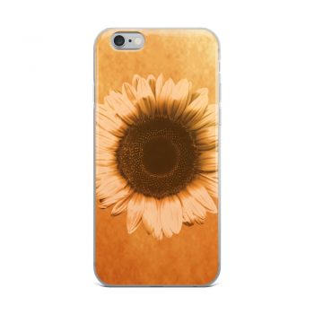 iPhone Phone Case Cover Sunflower Flower Art Print Old Antique Vintage Beige Yellow Brown Gold