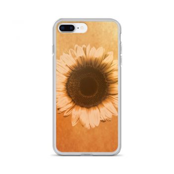 iPhone Phone Case Cover Sunflower Flower Art Print Old Antique Vintage Beige Yellow Brown Gold