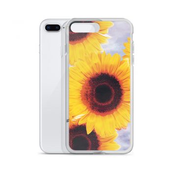 iPhone Phone Case Cover Sunflowers Flower Art Print Old Antique Vintage Blue Yellow Brown