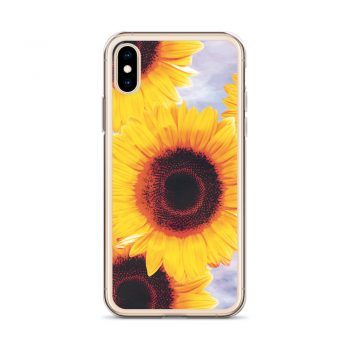 iPhone Phone Case Cover Sunflowers Flower Art Print Old Antique Vintage Blue Yellow Brown