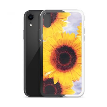 iPhone Phone Case Cover Sunflowers Flower Art Print Old Antique Vintage Blue Yellow Brown