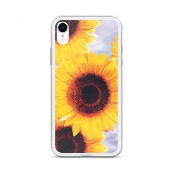 iPhone Phone Case Cover Sunflowers Flower Art Print Old Antique Vintage Blue Yellow Brown