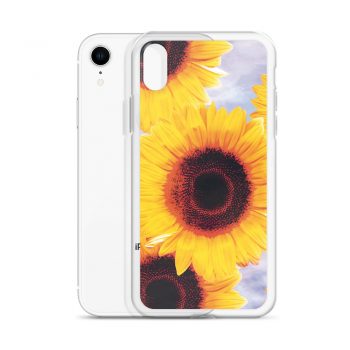 iPhone Phone Case Cover Sunflowers Flower Art Print Old Antique Vintage Blue Yellow Brown