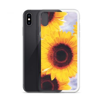 iPhone Phone Case Cover Sunflowers Flower Art Print Old Antique Vintage Blue Yellow Brown