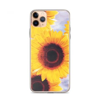 iPhone Phone Case Cover Sunflowers Flower Art Print Old Antique Vintage Blue Yellow Brown