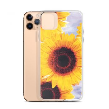 iPhone Phone Case Cover Sunflowers Flower Art Print Old Antique Vintage Blue Yellow Brown