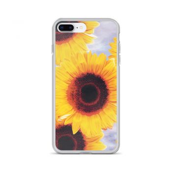 iPhone Phone Case Cover Sunflowers Flower Art Print Old Antique Vintage Blue Yellow Brown