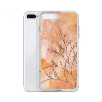 iPhone Phone Case Cover Wheat Field Flowers Print Beige Landscape Nature Art Print Old Antique Vintage