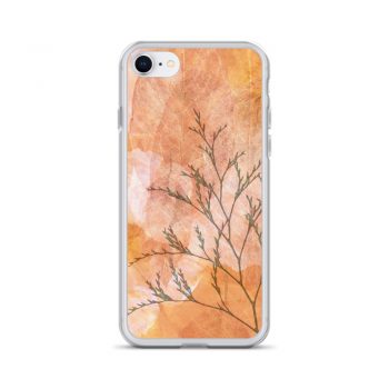 iPhone Phone Case Cover Wheat Field Flowers Print Beige Landscape Nature Art Print Old Antique Vintage