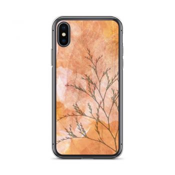 iPhone Phone Case Cover Wheat Field Flowers Print Beige Landscape Nature Art Print Old Antique Vintage