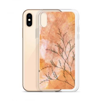 iPhone Phone Case Cover Wheat Field Flowers Print Beige Landscape Nature Art Print Old Antique Vintage