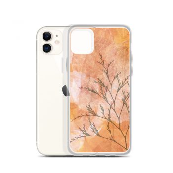 iPhone Phone Case Cover Wheat Field Flowers Print Beige Landscape Nature Art Print Old Antique Vintage