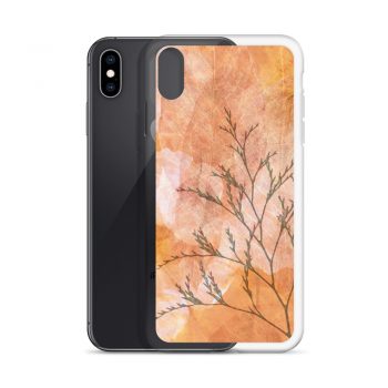 iPhone Phone Case Cover Wheat Field Flowers Print Beige Landscape Nature Art Print Old Antique Vintage