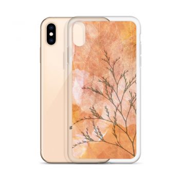 iPhone Phone Case Cover Wheat Field Flowers Print Beige Landscape Nature Art Print Old Antique Vintage