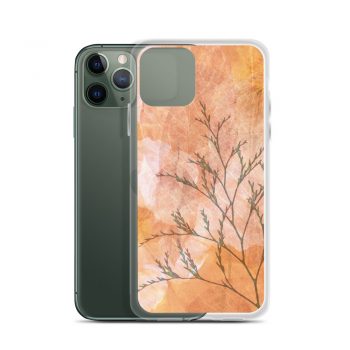 iPhone Phone Case Cover Wheat Field Flowers Print Beige Landscape Nature Art Print Old Antique Vintage