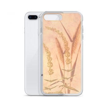 iPhone Phone Case Cover Wheat Field Wheat Field Print Coral Beige Landscape Nature Art Print Old Antique Vintage