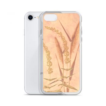 iPhone Phone Case Cover Wheat Field Wheat Field Print Coral Beige Landscape Nature Art Print Old Antique Vintage