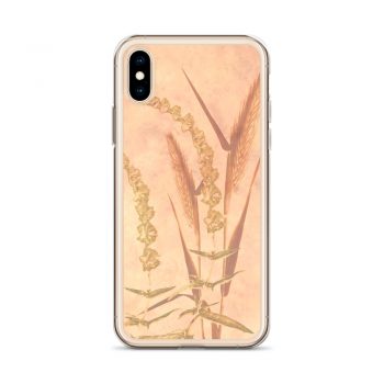 iPhone Phone Case Cover Wheat Field Wheat Field Print Coral Beige Landscape Nature Art Print Old Antique Vintage