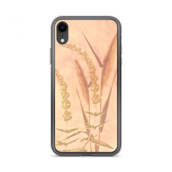 iPhone Phone Case Cover Wheat Field Wheat Field Print Coral Beige Landscape Nature Art Print Old Antique Vintage