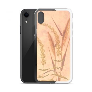 iPhone Phone Case Cover Wheat Field Wheat Field Print Coral Beige Landscape Nature Art Print Old Antique Vintage