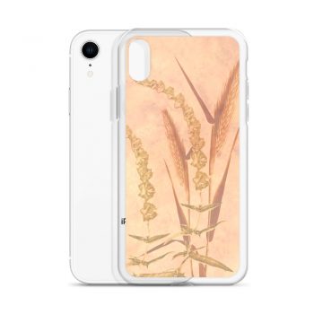 iPhone Phone Case Cover Wheat Field Wheat Field Print Coral Beige Landscape Nature Art Print Old Antique Vintage