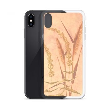 iPhone Phone Case Cover Wheat Field Wheat Field Print Coral Beige Landscape Nature Art Print Old Antique Vintage