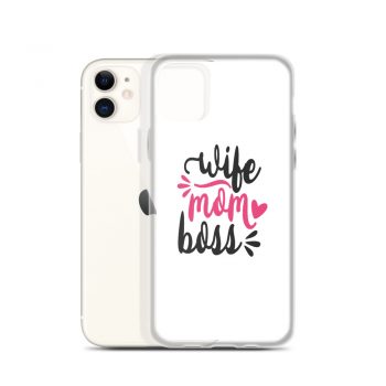 iPhone Phone Case Cover - Wife Mom Boss