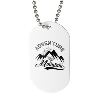 Jewelry Dog Tag - Adventure Mountains