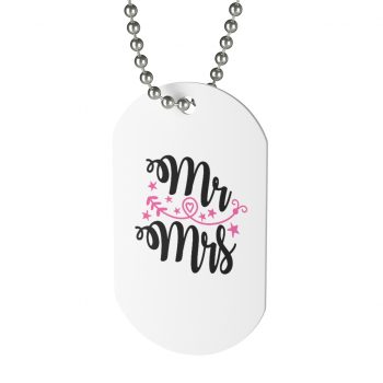 Jewelry Dog Tag - Mr. Mrs.