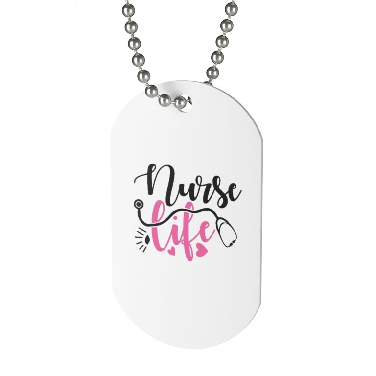 Jewelry Dog Tag - Nurse Life