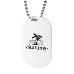 Jewelry Dog Tag - Summer - Palm Tree