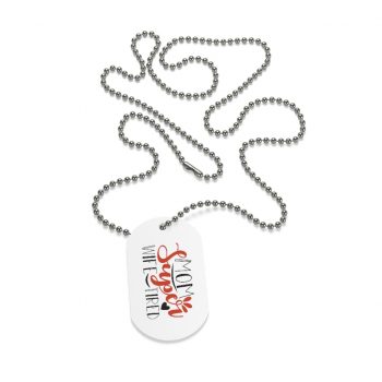 Jewelry Dog Tag - Super Mom Wife Tired