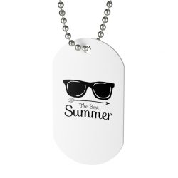 Jewelry Dog Tag - The Best Summer - Sunglasses