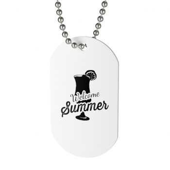 Jewelry Dog Tag - Welcome Summer – Cocktail Drink