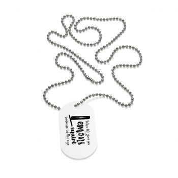 Jewelry Dog Tag - When life give you lemons squirt someone in the eye