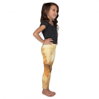 Kid's Leggings Pants Sea Shells Seashells Ocean Cream Beige Brown Gold Art Print Old Antique Vintage