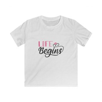 Kids & Youth Softstyle T-Shirt - Life Begins