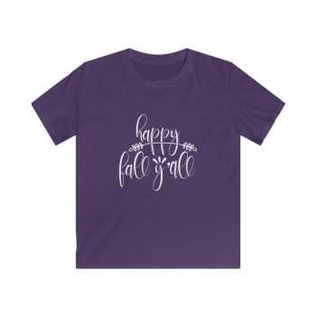 Kids & Youth Softstyle T-Shirt Several Colors - Happy Fall Y'all