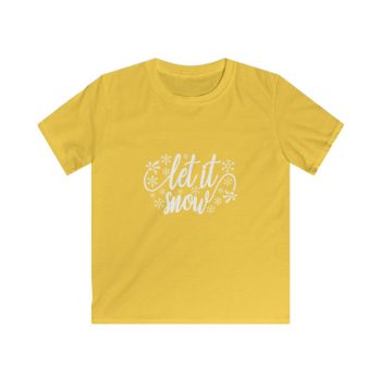 Kids & Youth Softstyle T-Shirt Several Colors - Let it Snow