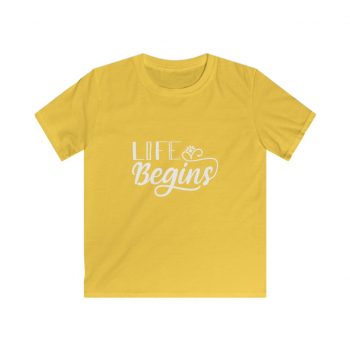 Kids & Youth Softstyle T-Shirt Several Colors - Life Begins