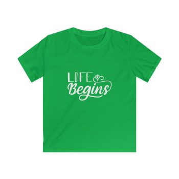 Kids & Youth Softstyle T-Shirt Several Colors - Life Begins