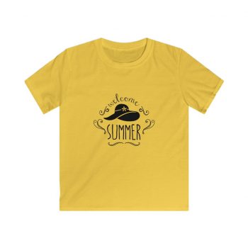 Kids & Youth Softstyle T-Shirt - Welcome to Summer Sun Hat