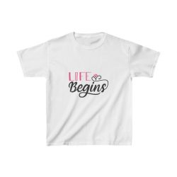 Kids Heavy Cotton T-Shirt - Life Begins