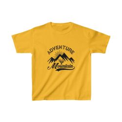 Kids Heavy Cotton T-Shirt Several Colors - Adventure Mountains