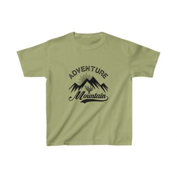 Kids Heavy Cotton T-Shirt Several Colors - Adventure Mountains