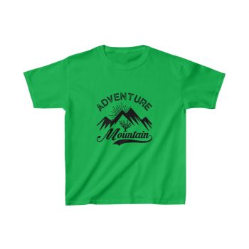 Kids Heavy Cotton T-Shirt Several Colors - Adventure Mountains