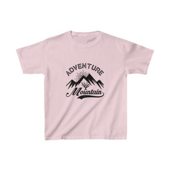 Kids Heavy Cotton T-Shirt Several Colors - Adventure Mountains